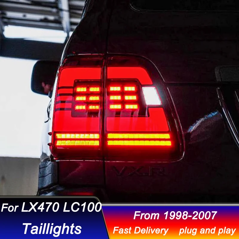 

Новые светодиодные задние фонари для LEXUS LX470 TOYOTA LC100 98-07: стоп-сигналы, габаритные огни, комплект задних фонарей Starlink Cross