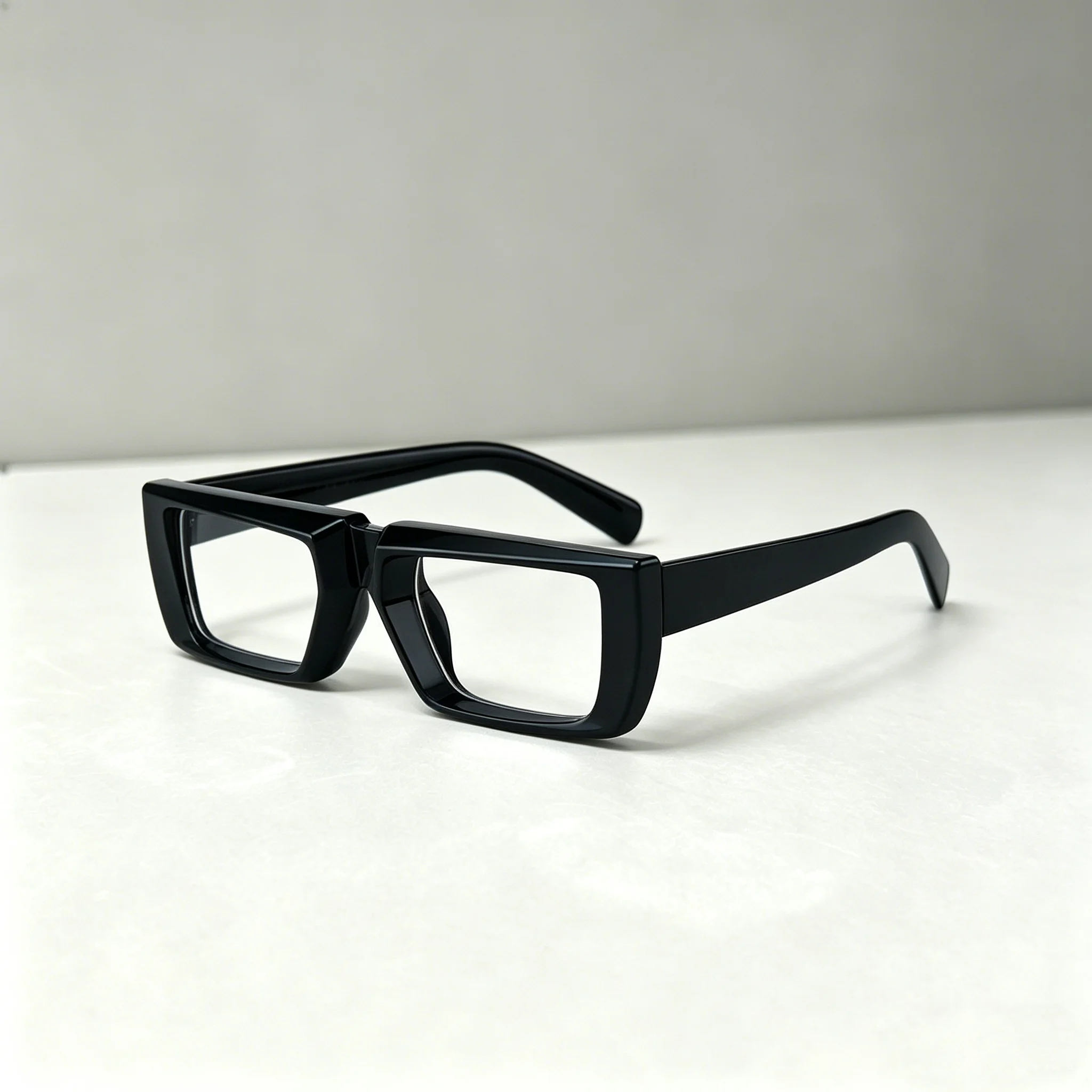 Oversized Square Glasses Anti Blue Light Glasses Large Frame Myopia Glasses Flat Light Glasses Transparent Eyeglasses