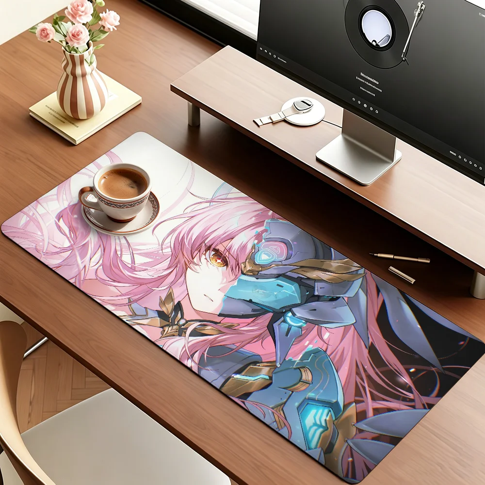 Game Wuthering Waves Aemeath Mouse Pad Large Non-Slip Waterproof Mat Stitched Edge Keyboard Pad for Gaming Daily Office