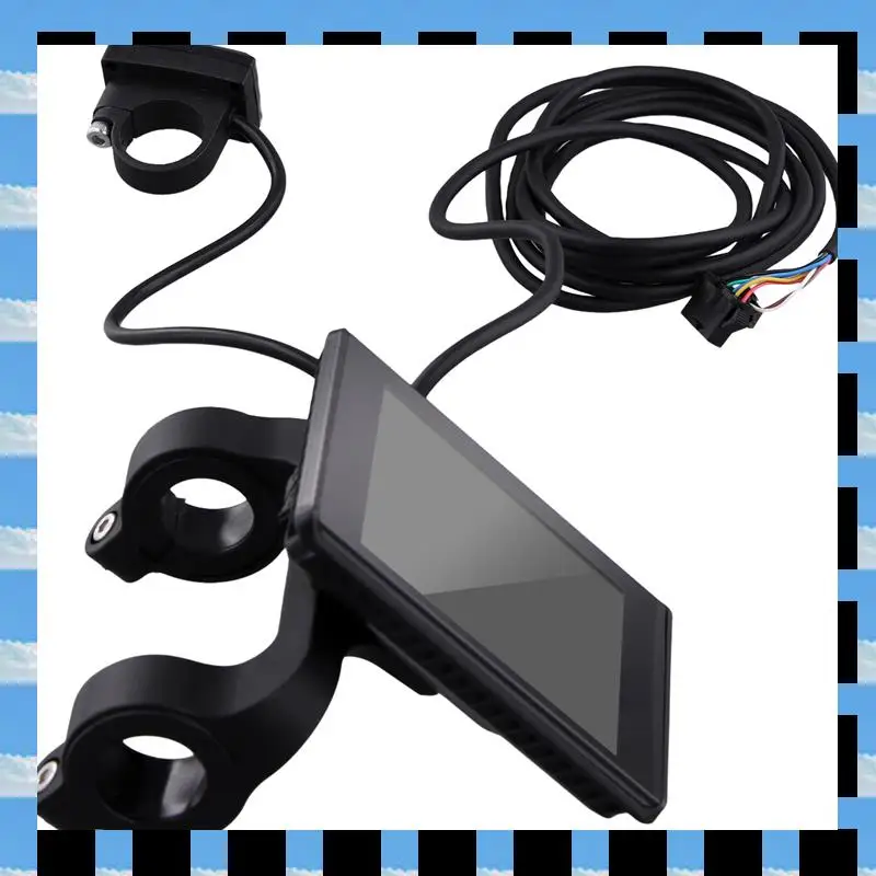 

ABME X1 электрический велосипед ЖК-дисплей Многофункциональный цветной экран управления для езды на руле 22,2 мм