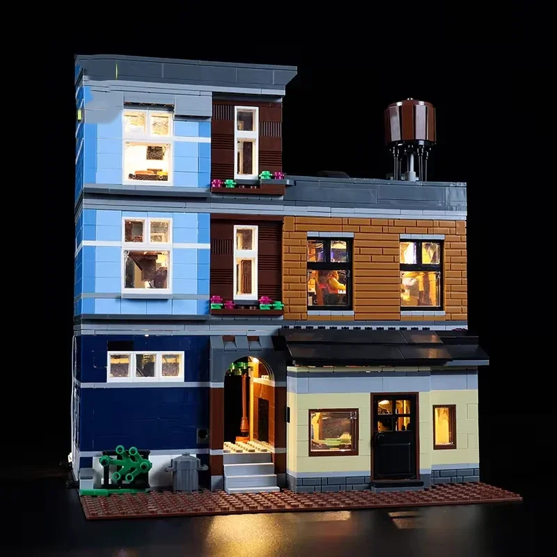 DIY LED Light Kit For LEGO 10246 Detective's Office Building Block Set（Only LED Light,Without Blocks Model）