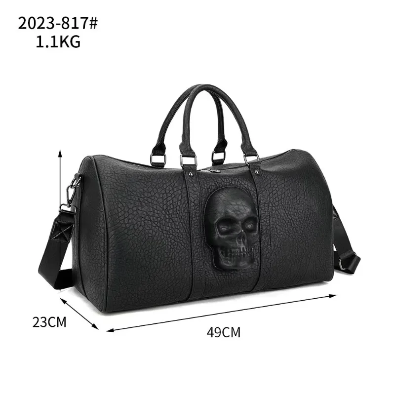 

2024, новая модная сумка для багажа с дизайном черепа, дорожная дорожная сумка для хранения