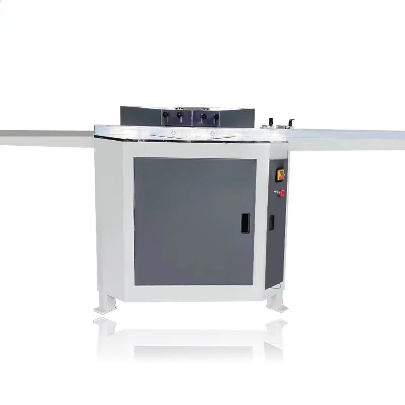 TS-J35 photo frame making equipment, double saw 16 cm cutting width wood PS aluminum profile