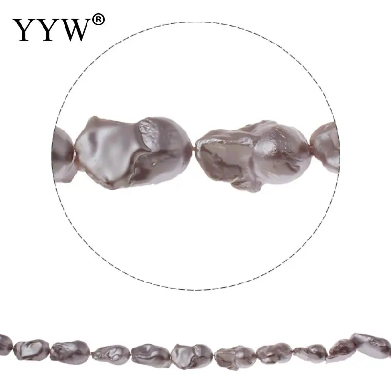 

Cultured Freshwater Nucleated Pearl Beads Keshi purple 15-18mm 0.8mm Jewelry Making DIY Necklace Bracelet Wholesale Pearls