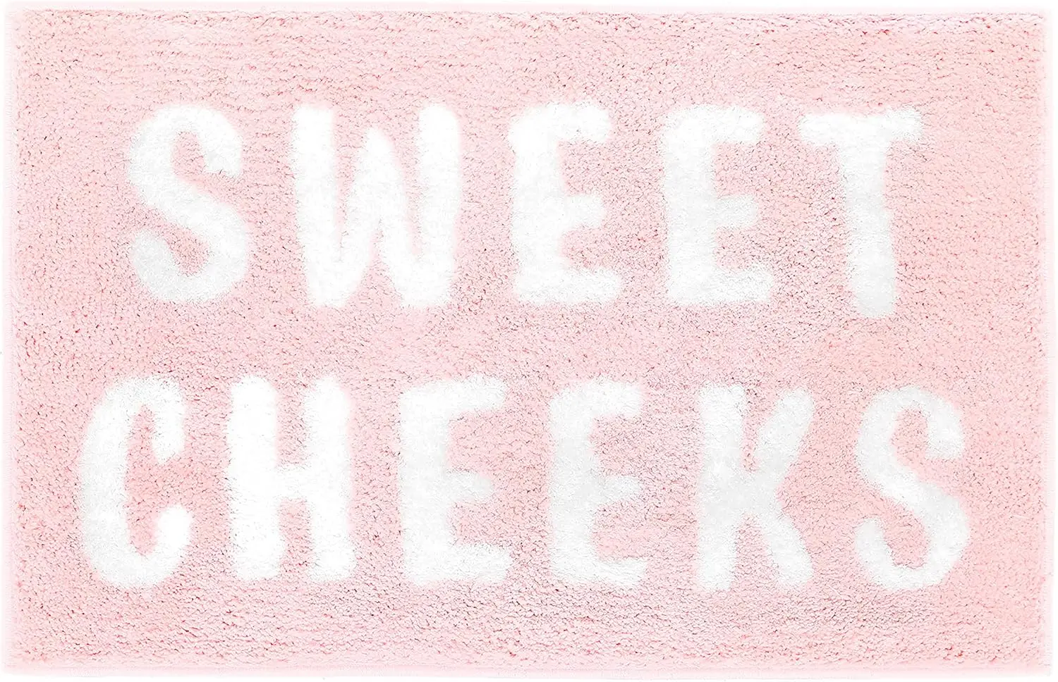 

Sweet Cheeks Bath Mat for Tub, Cute Pink Bath Mats, Non Slip, Blush Pink Bathroom Decor Accessories, Anti Slip Microfibe