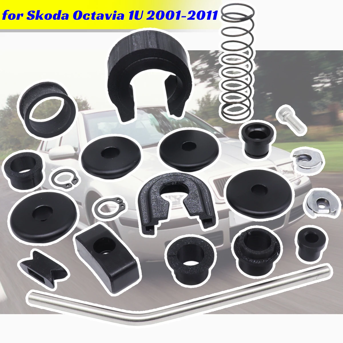 

Upgrade Bushing Kit for Skoda Octavia 1U 2001-2011 Gearbox Enhance Shifter Lever Adjuster Selector Linkage Car Accessories Parts