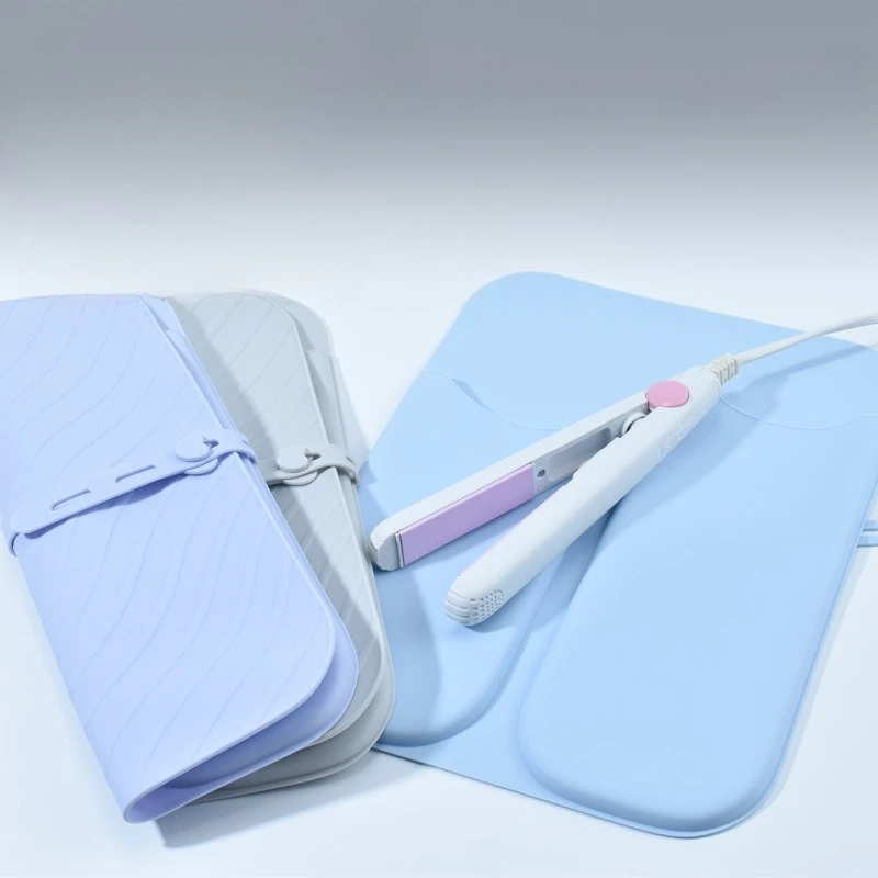 Silicone Curling Iron Storage Bag Business Trips Travels Heat-insulating Anti-scald Portable Straight Curling Iron Storage Bag