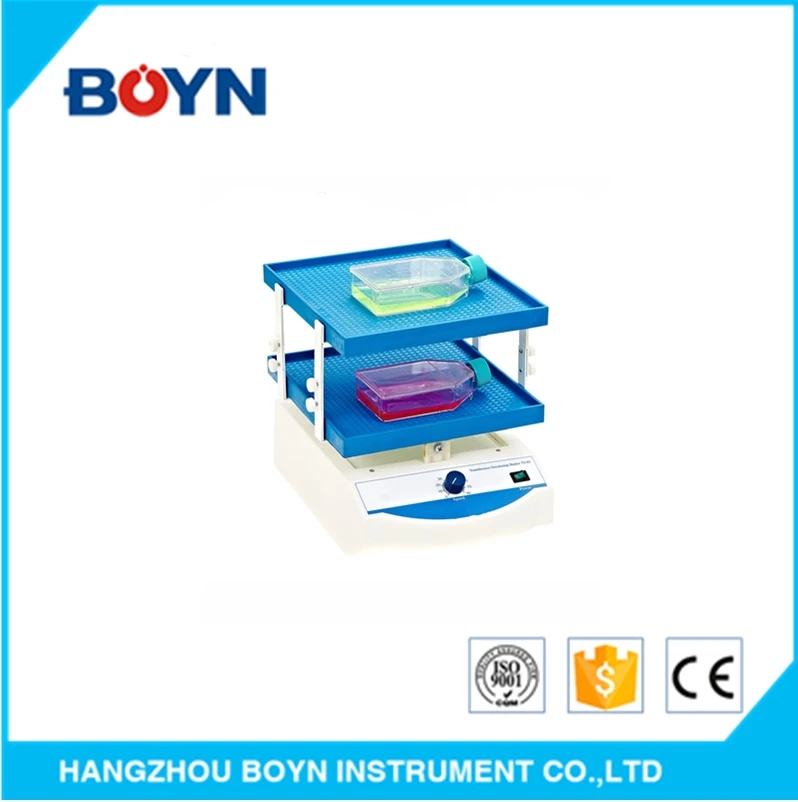 TS-8S Up-and-down shaking structure rubber platform 0-80 rpm Double layers Transference Decoloring Shaker with streamlined body