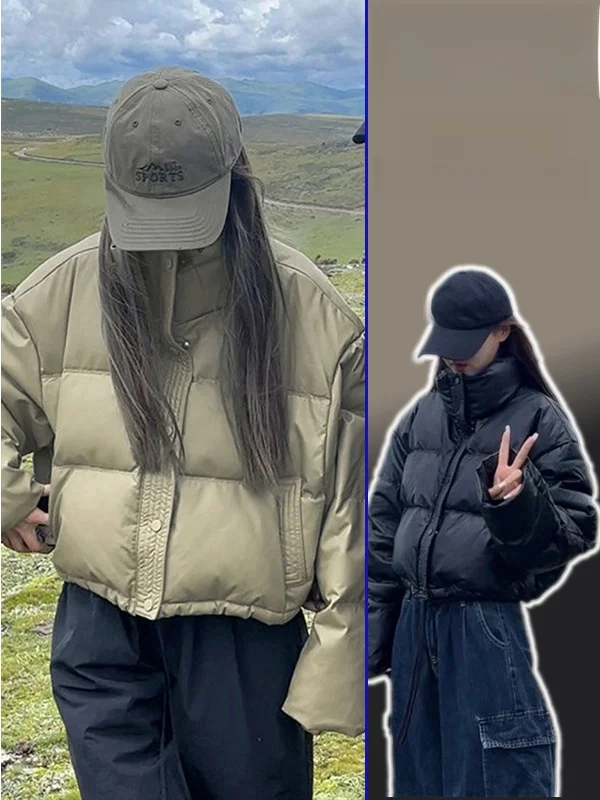 

Новая женская повседневная куртка больших размеров в корейском стиле: утепленная, с воротником, из хлопка, для весны и осени