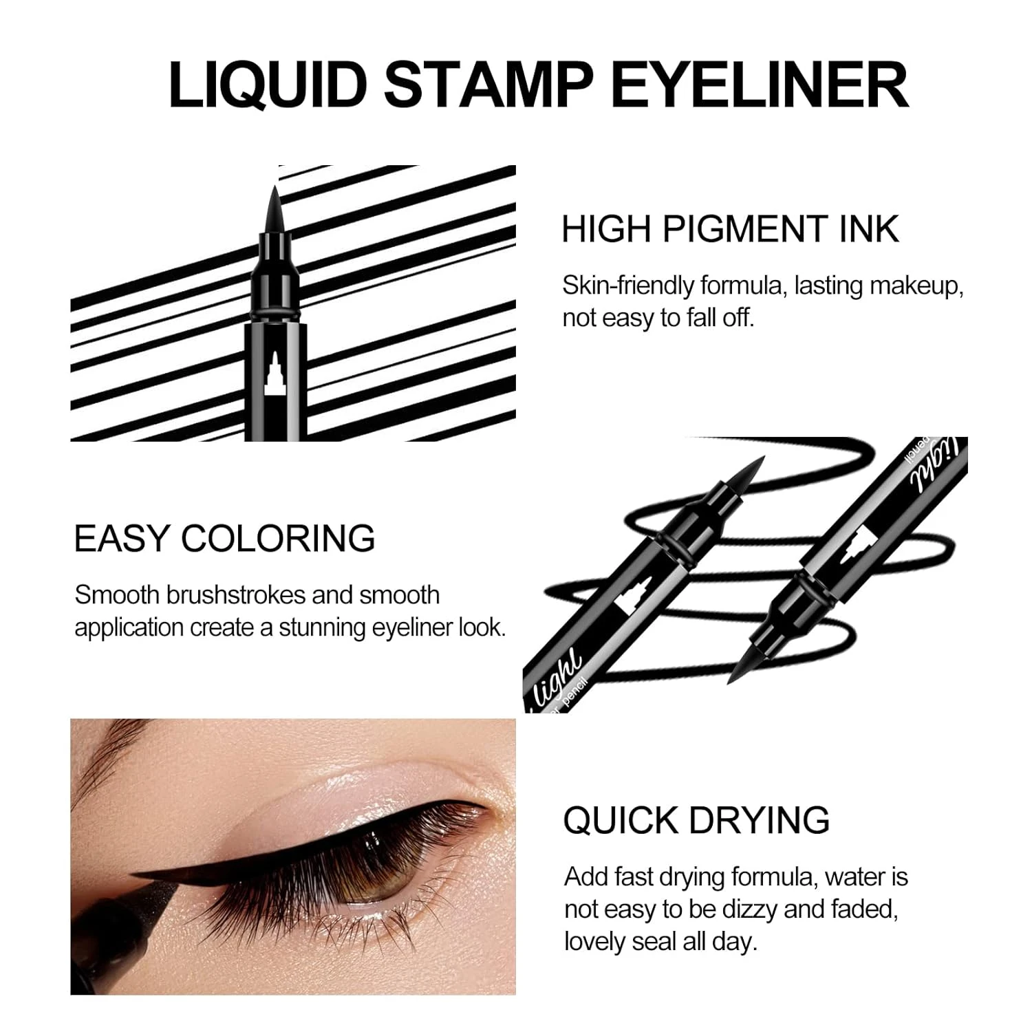 「Pコレクション ロングラスティング にじみにくいアイライナーで正確なアイメイクアップスタイルを実現」