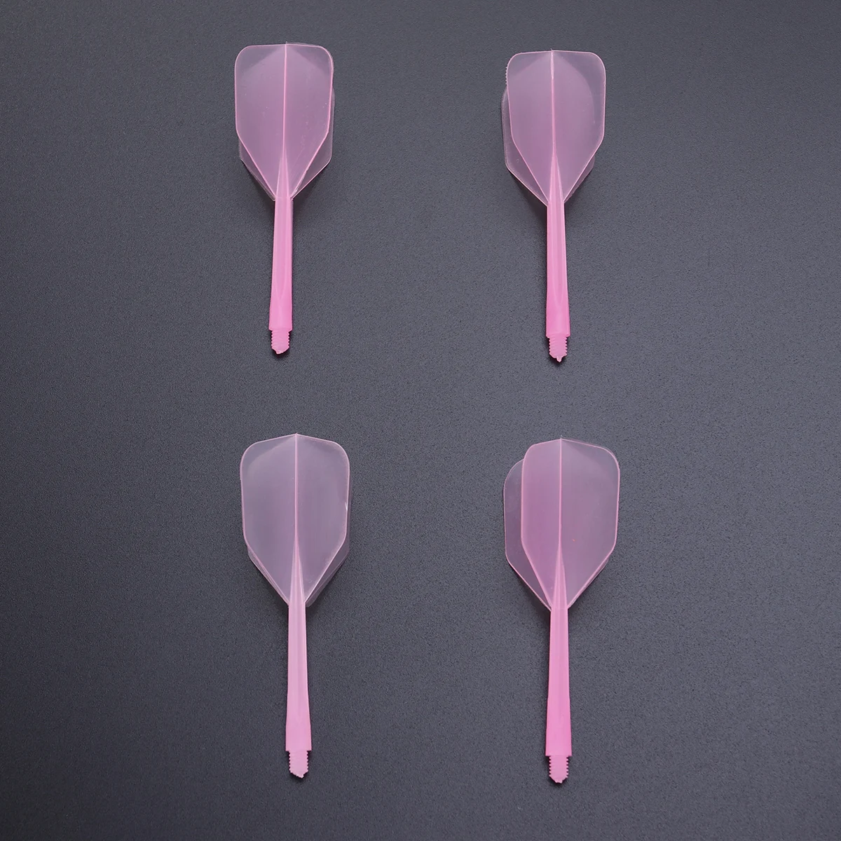 

4 pcs Fine Thread Flights Accessories Plastic Tail Wings Outdoor Indoor Sports White Transparent Durable Replacement