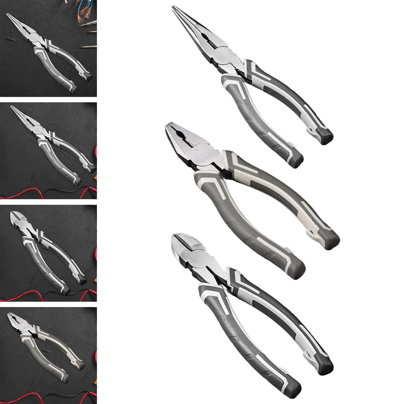 

Versatile Wire Strippers Wire Cutter Heavy Duty High Carbon Steel Crimper Electrician Pliers for Winding Screwing Crimping