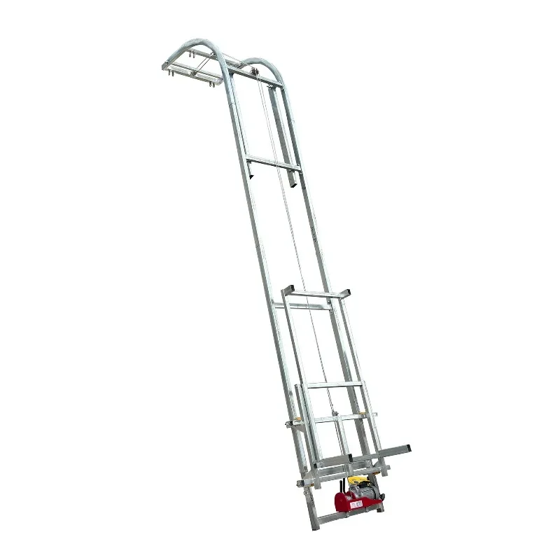 Foldable 4m-25m electric panel lift, with wheel steel solar panel and lift, lifting wire rope sling