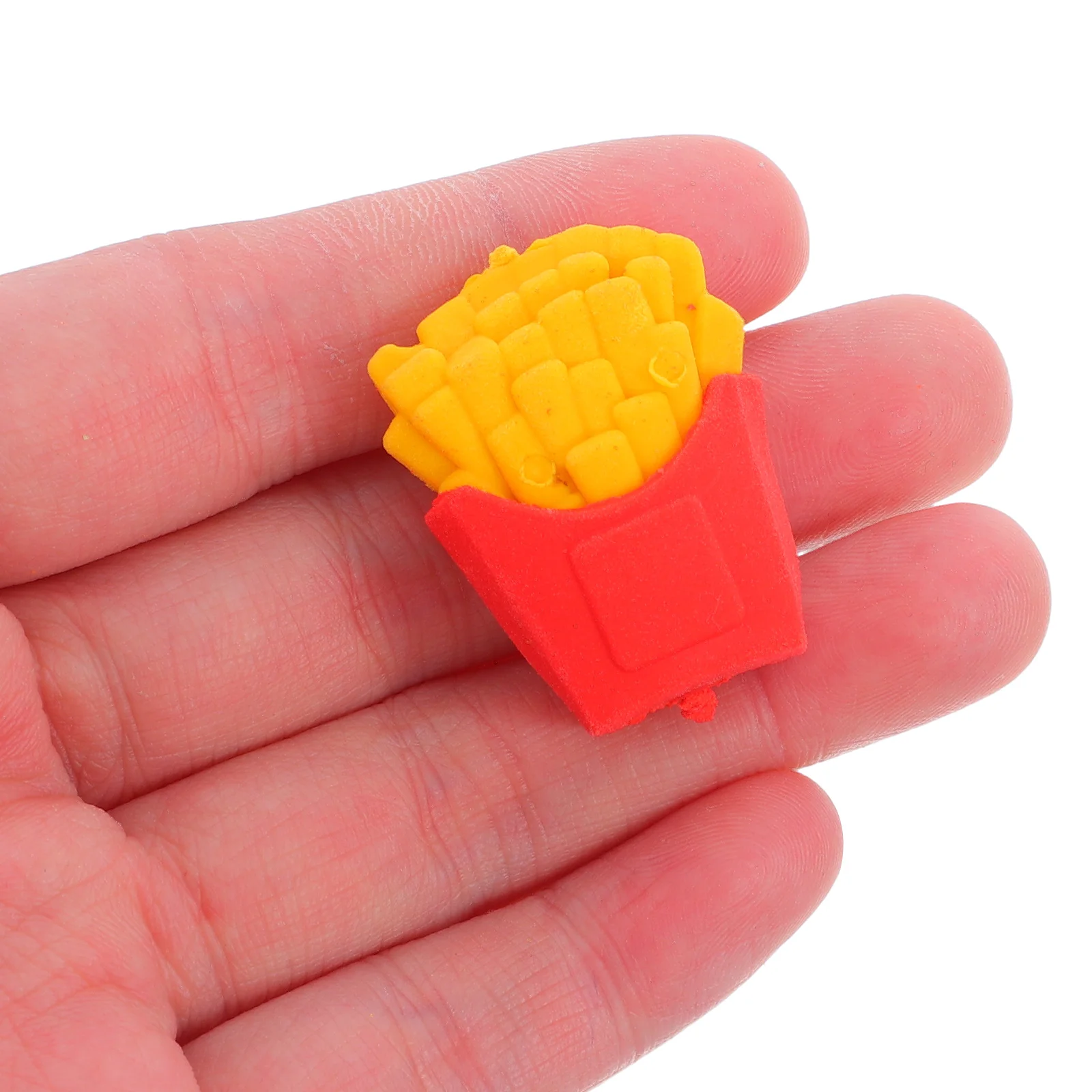 

30 Pcs Cute French Fries Eraser Student Erasers Tpr Supplies for Girls