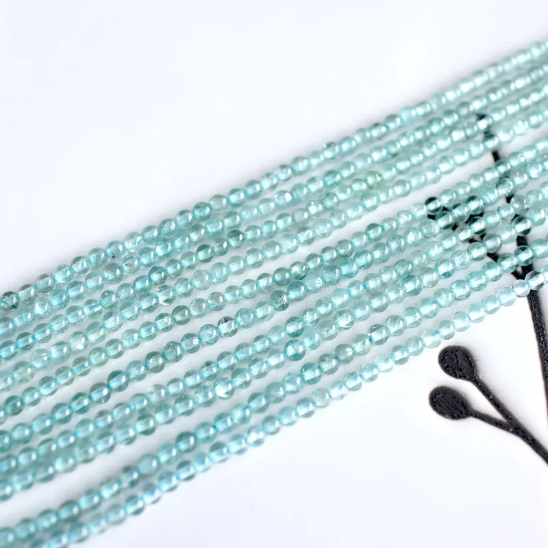 Half String Light Blue Facet Apatite Cut 2mm3mm4mm 7.5