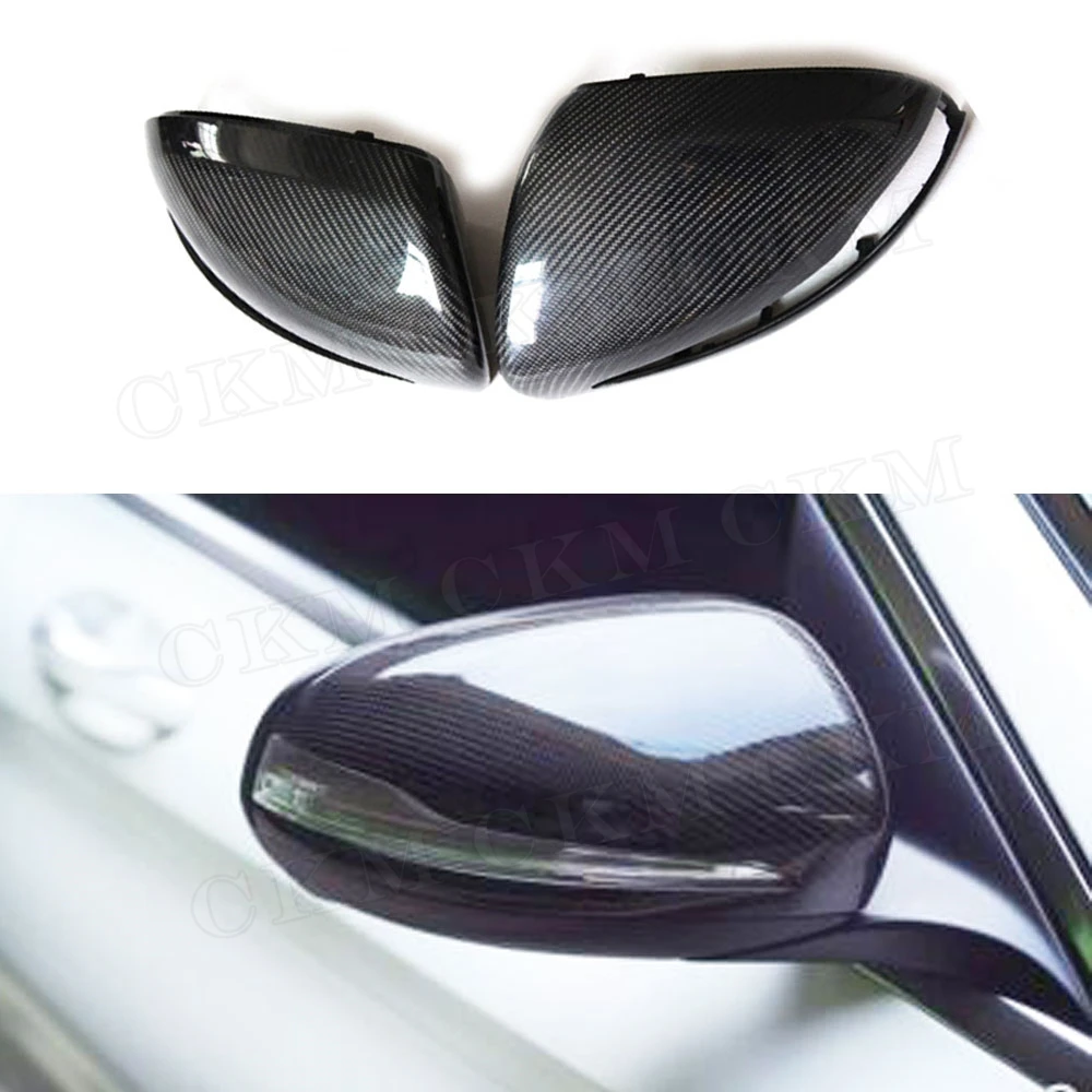 

Carbon Fiber RearView Mirror Caps for Mercedes Benz C E Class W205 W213 2015-2019 Replacement Style Side Mirror Covers Body Kits