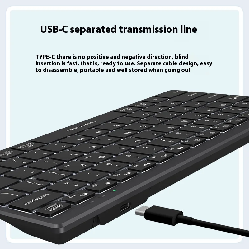 A4tech Fx61 Scissored Foot Wired Keyboard Laptop Desktop Ultra-Thin Tone Office Typing Multi-Scene Suitable To Feel Comfortable