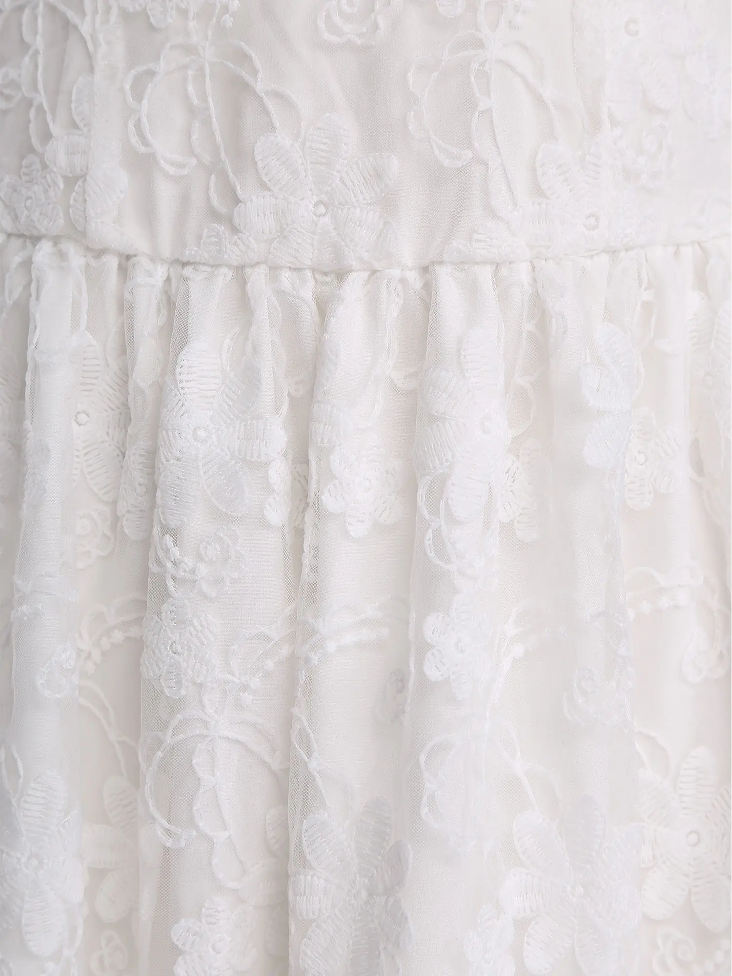 Womens Swing Dress Floral Lace Embroidered Maxi Dress V Neck High Waist A-line Sling Dress for Weddings Birthday Boho Beachwear