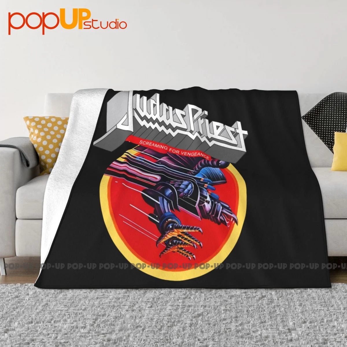 Judas Priest Screaming For Vengeance Blanket Raschel Super Warm Sofa Dedicated