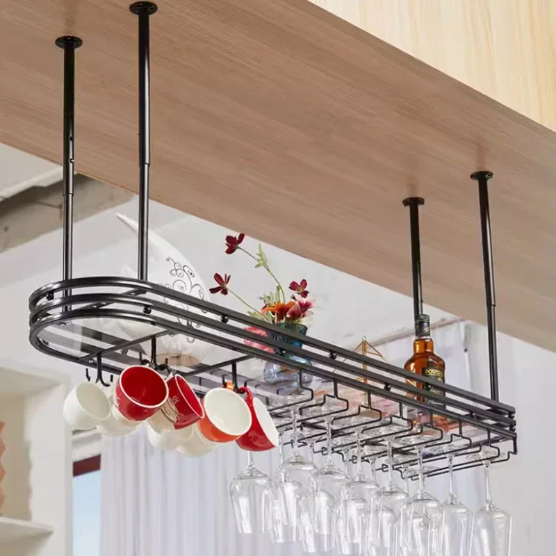 Household Red Wine Cup Holder Bar Hanger Hanging Luxury Home Hotel Kitchen Storage Rack