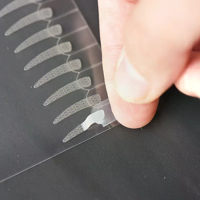 3/5/10 Blatt unsichtbare doppelt gefaltete Augenlidpaste Augenlidbänder Aufkleber selbstklebendes natürliches Augenband Make-up-Werkzeug S M L