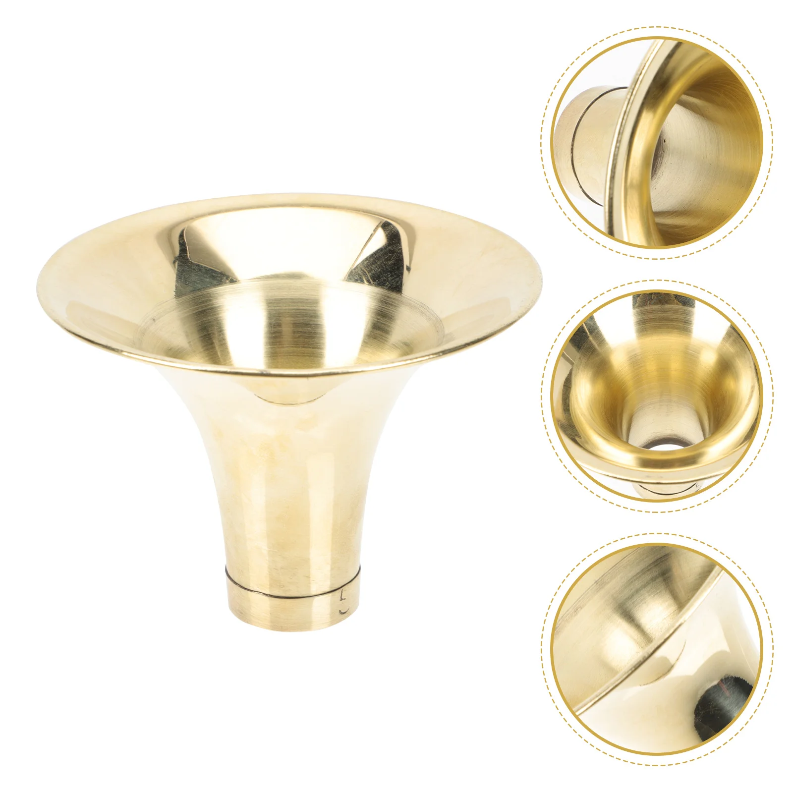 

Thickened Brass Replacement Accessory Sound Amplifier Durable Polished Surface Simple Design Practical Gift For Suona Players