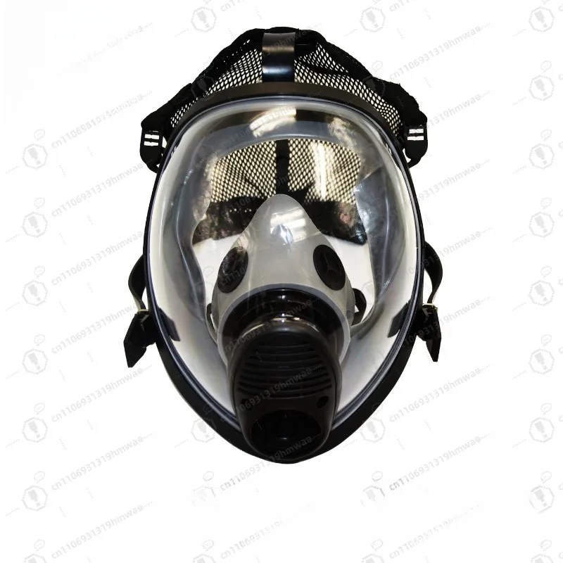Full Face Safety Chemical Respirator, Single Cylinder Chemical Respirator Gas Mask for Chemical Industry