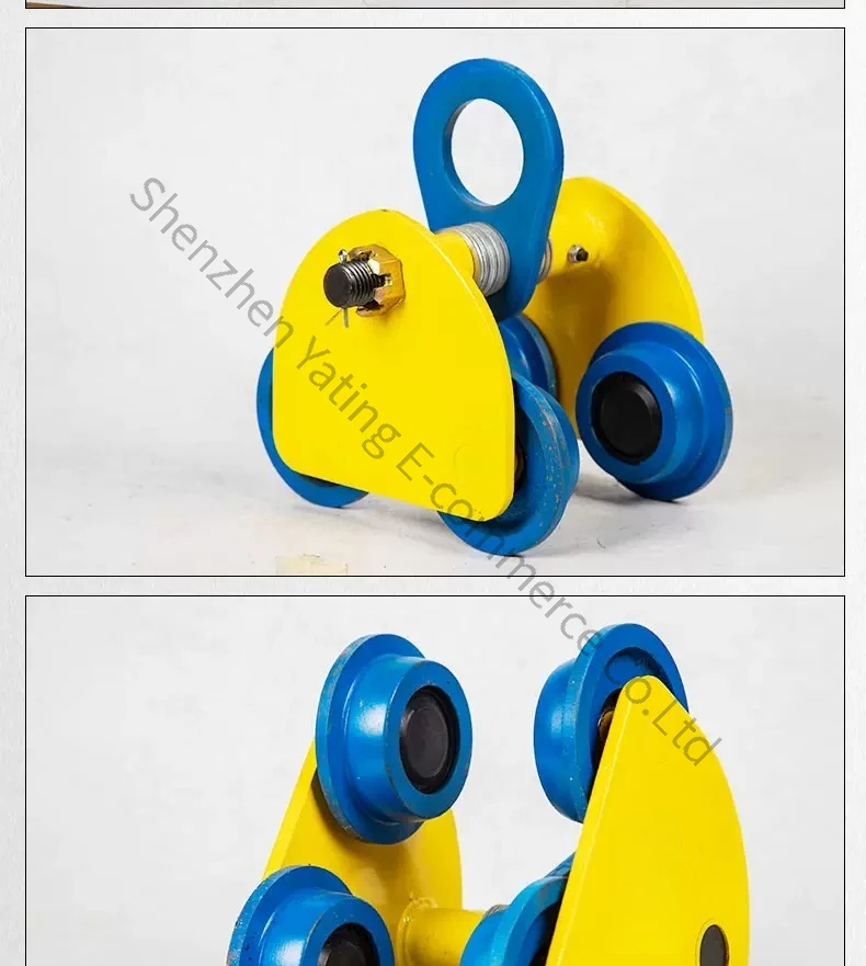 1T/2T/3T/5T Lifting Crane Monorail Trolley/hand-pulled Sports Car/monorail Driving/I-beam Pulley/small Sports Car
