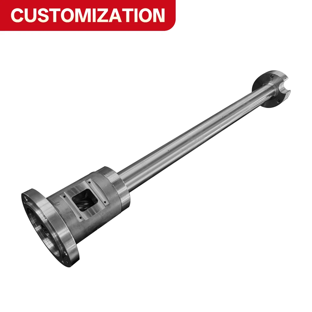 

Custom 46-mm screw and barrel for a 128MK injection molding machine SACM645 38CrMoAIA Quenched and nitrided cnc Barrel sleeve