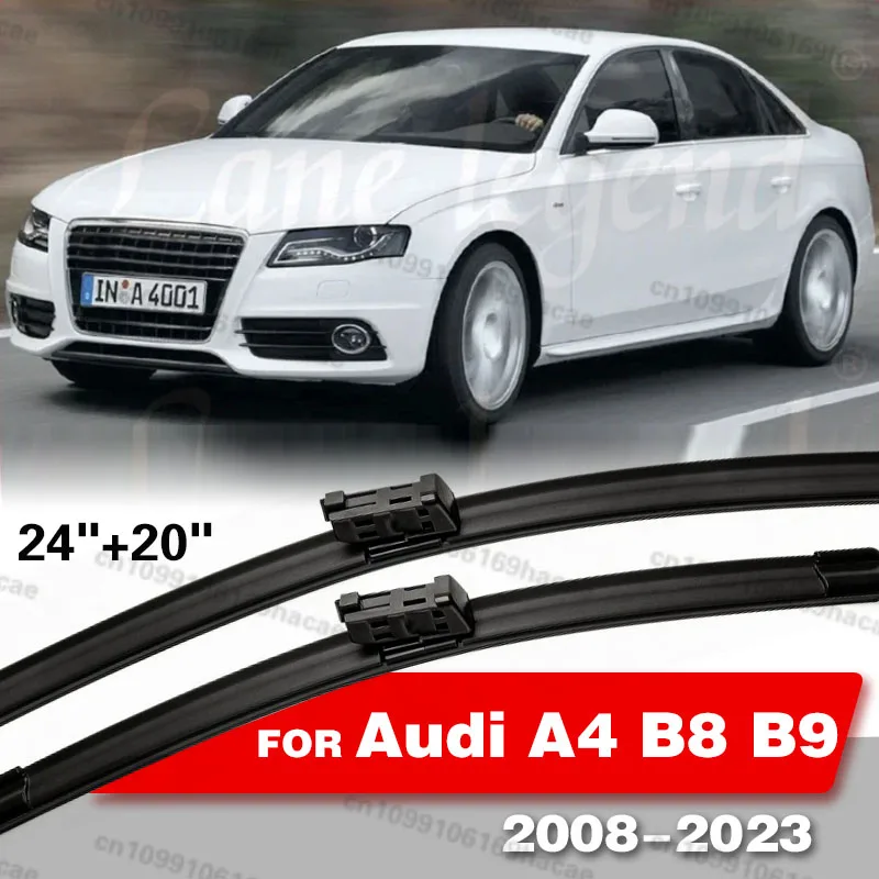 

Для Audi A4 B8 B9 Allroad 2008-2023 (2009, 2010, 2011) — Комплект из 2 щеток стеклоочистителя лобового стекла (24"+20") — Аксессуары для ветрового стекла