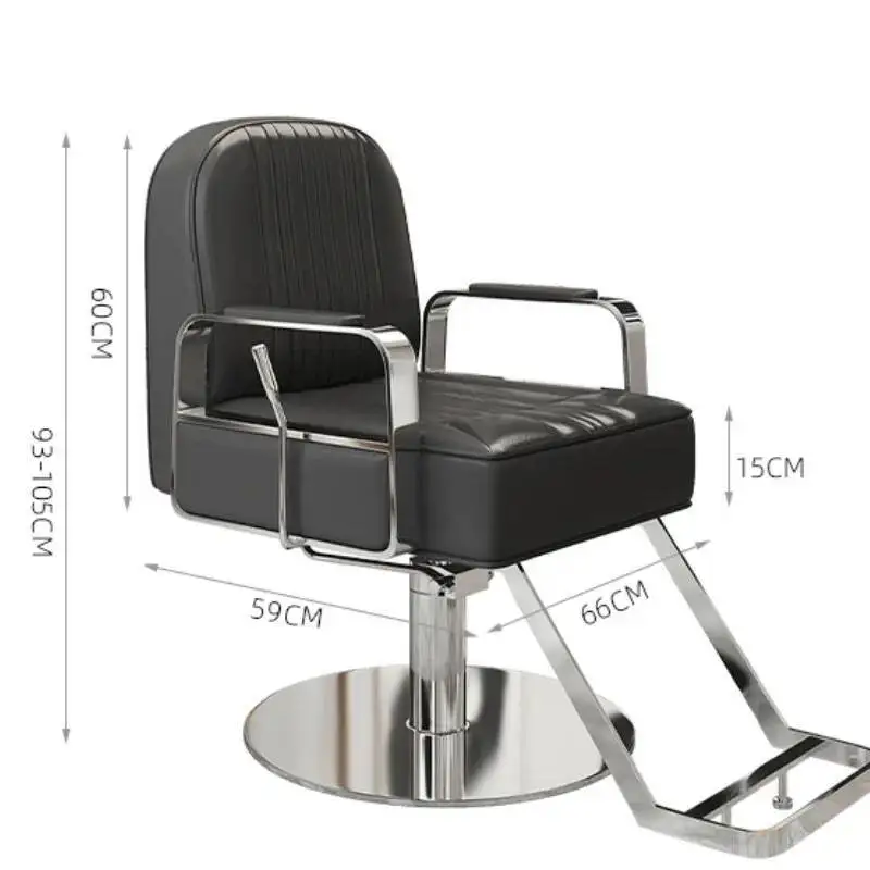 الكراسي الدوارة الجمالية الحلاق صالون تصفيف الشعر عرض كرسي عجلات صالون الحلاقة دائم مريح Friseurstuhl كرسي