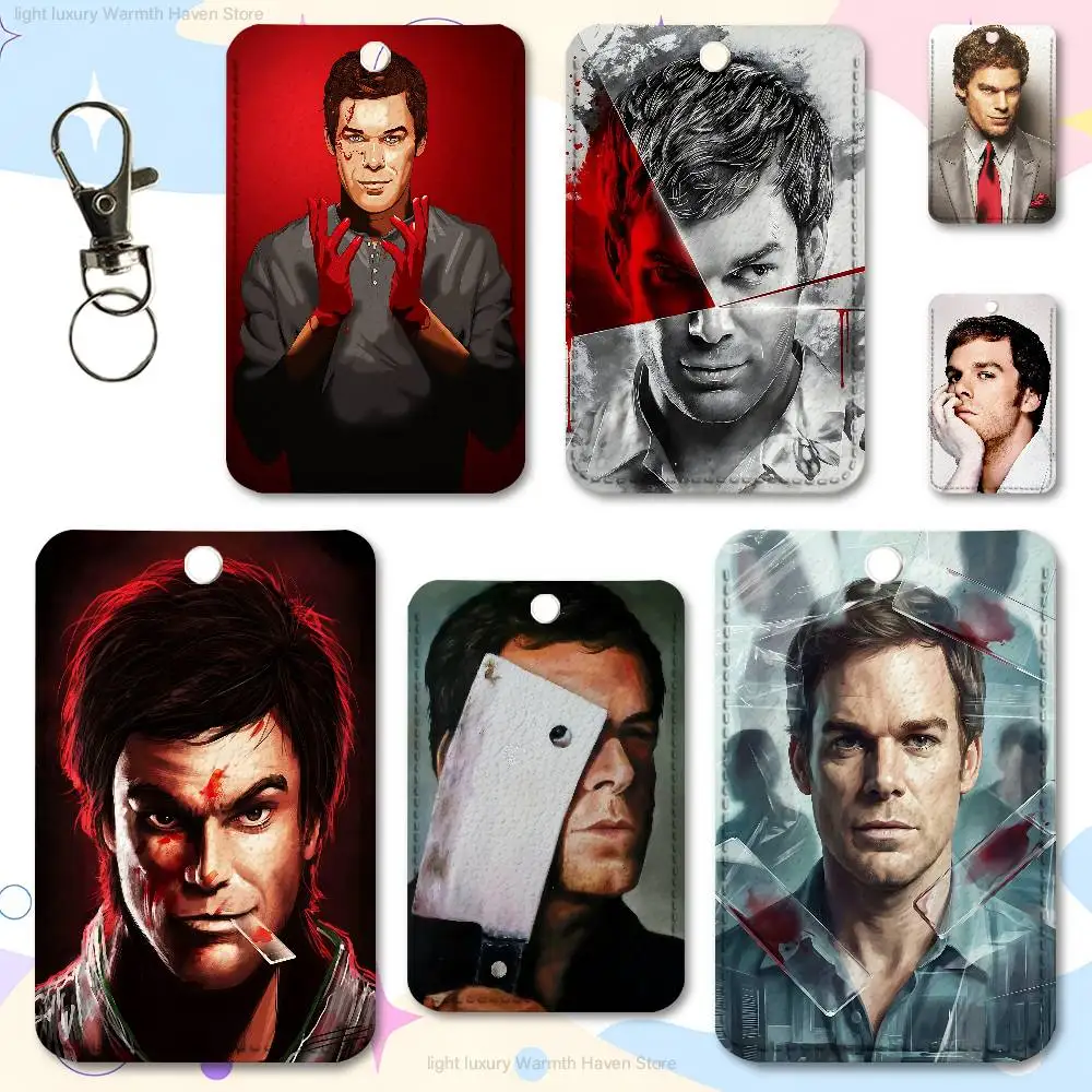 

D-Dexter M-Morgan Holder Keychain For Work Card Bank Business Holder Student Card Protective Case Bus Card