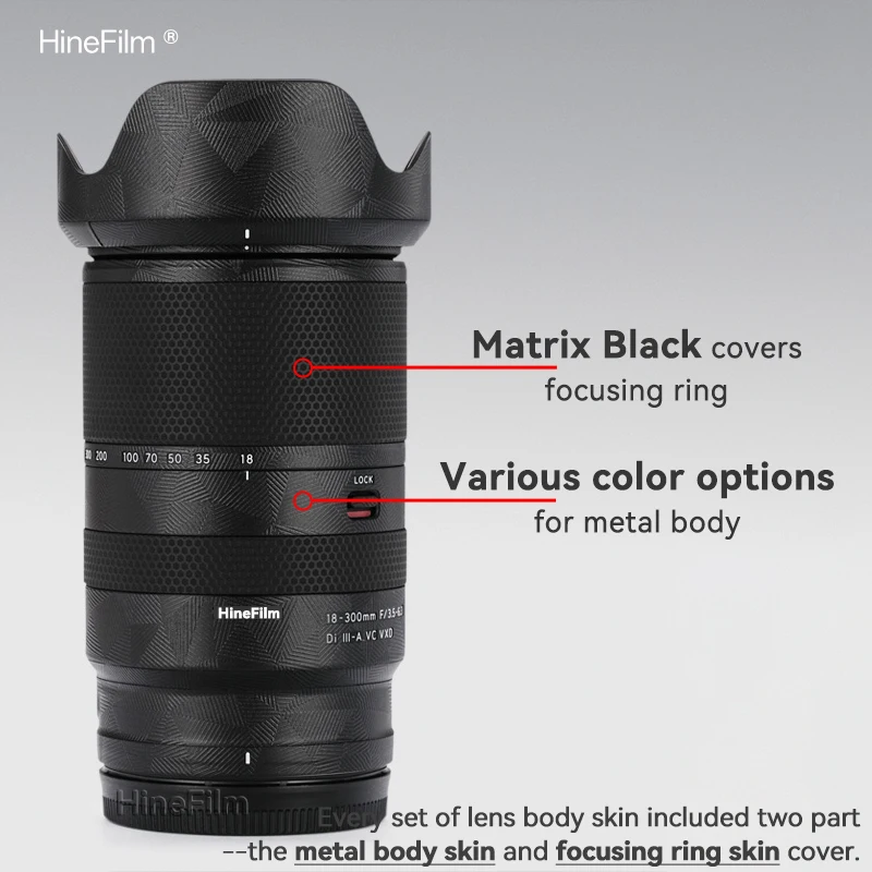 Pelle personalizzata per Tamron 18 300 per Nikon Z Mount Lens Skin per Tamron 18-300 F3.5-6.3 Lens Wrap 18300 Lens Sticker Protector