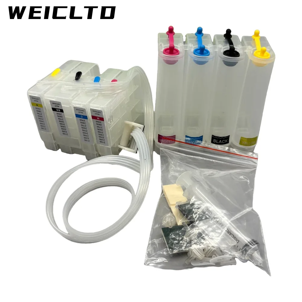 EUR PGI-2500 PGI2500 PG2500 4Color Ciss System with Chip for Canon PIXMA IB4050 MB5050 MB5350 MB5150 MB5450 IB4150 Printer