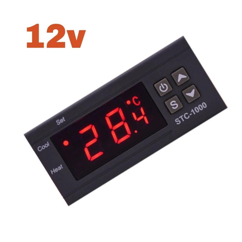 STC 1000 LED Digital Thermostat สําหรับ Incubator อุณหภูมิ Thermoregulator รีเลย์สําหรับระบบทําความร้อนและความเย็น 24V