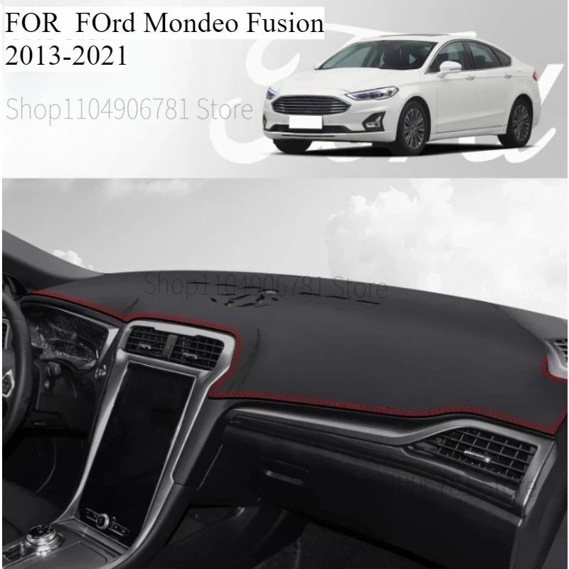 FOR  FOrd Mondeo Fusion 2013-2021  Car Dash Mat Dashmat Dashboard Mat Cover Sun Shade Dash Board Cover Carpet  Accessories