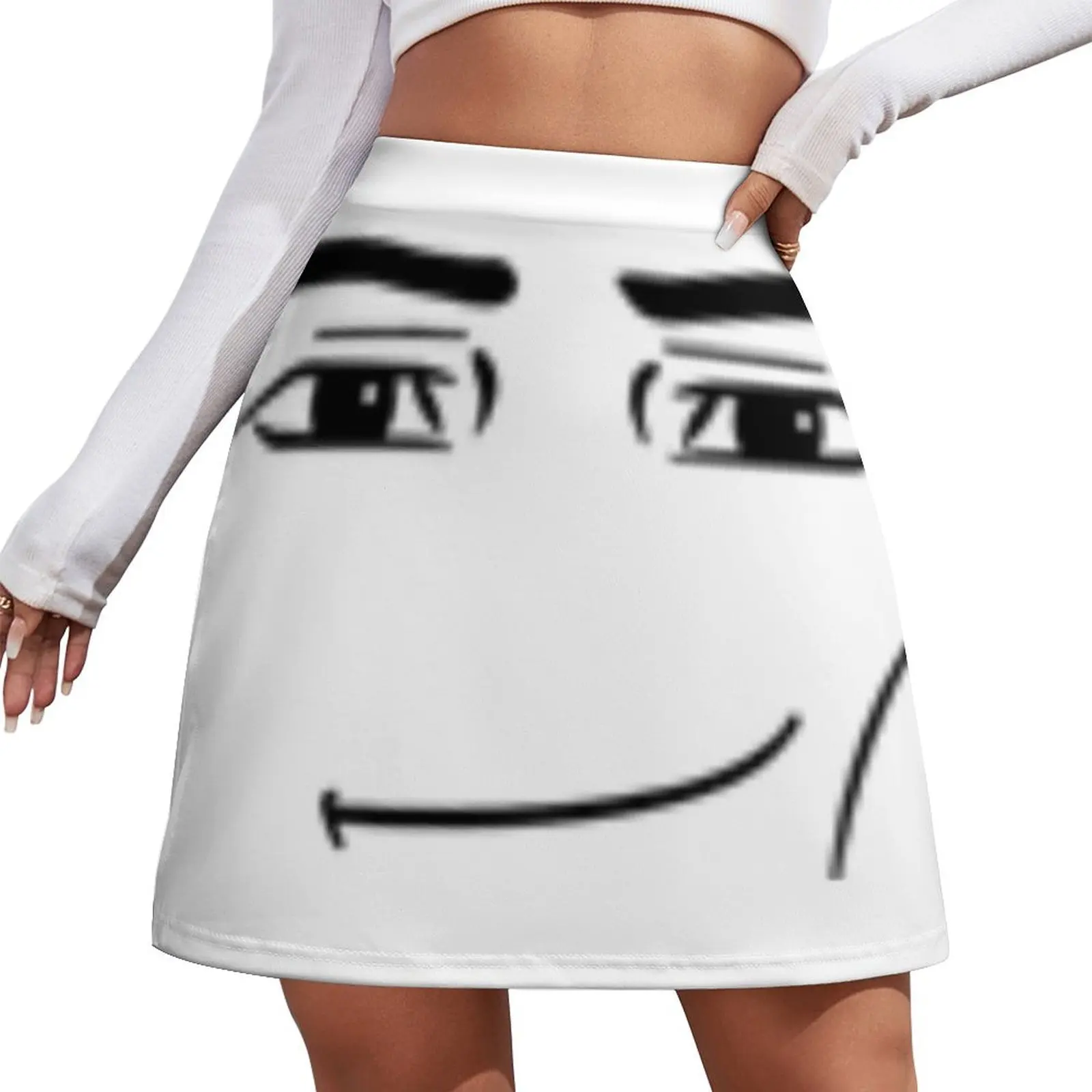 

Man Face Mini Skirt Women's dress new in external clothes Mini Skirt