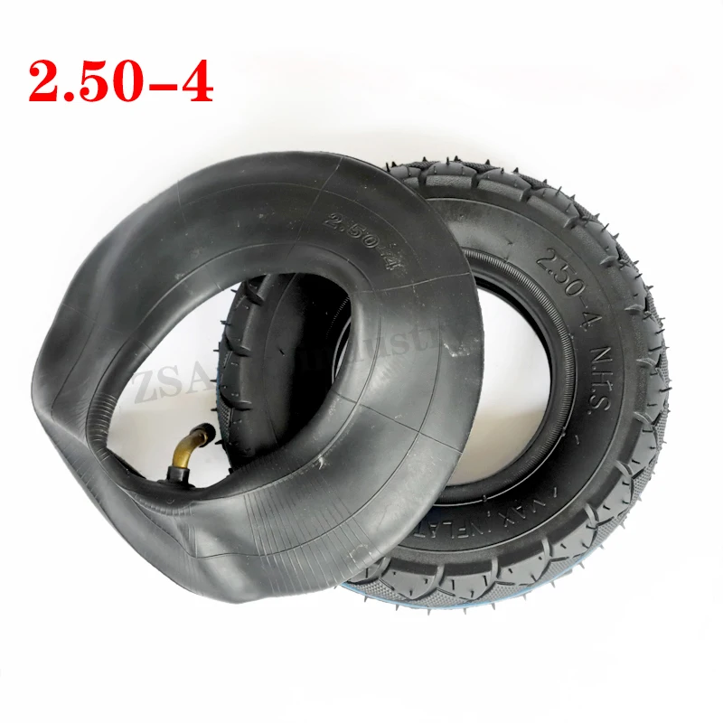 Size 2.50-4 Tire inner Tube For Gas and Electric Scooter Bicycle Metal Valve tr87 Scooter Wheelchair Wheel