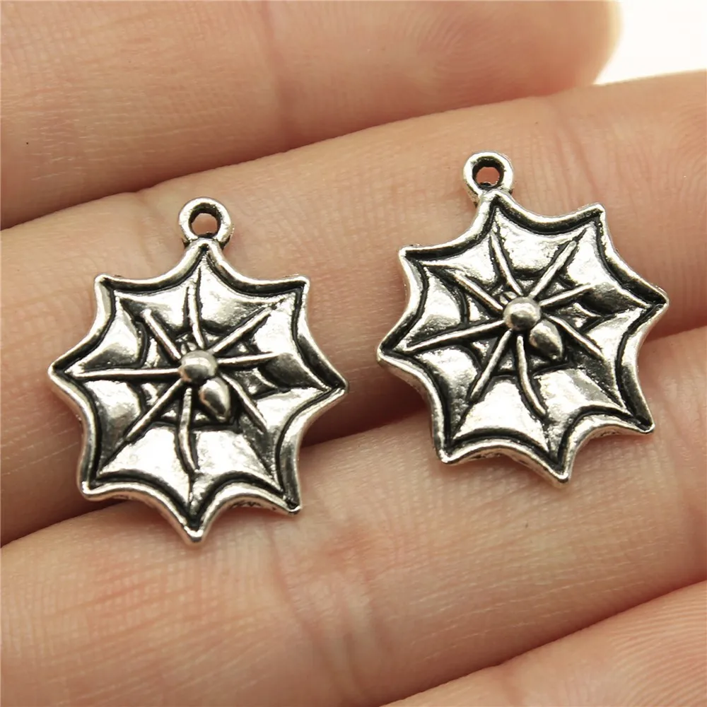 10pcs Spider Charms For Halloween Jewelry Making Halloween Decoration Handmade Craft Accessories