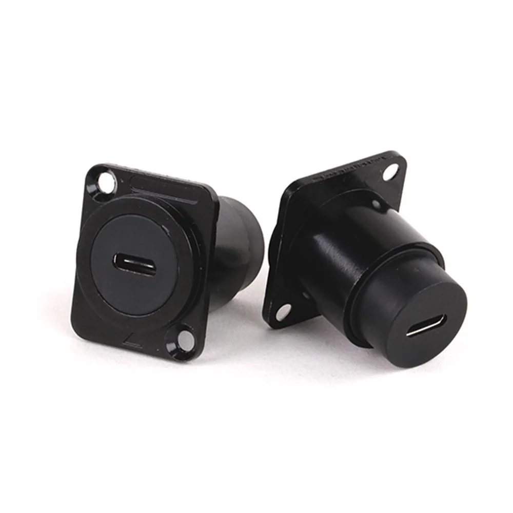 1 szt. Metalowy okrągły/moduł typu D RJ45 CAT6 i USB 2.0/3.0 i typ C i gniazdo HDMI-Jack przez sieć do montażu na panelu złącze elektroniczne — zdjęcie 6