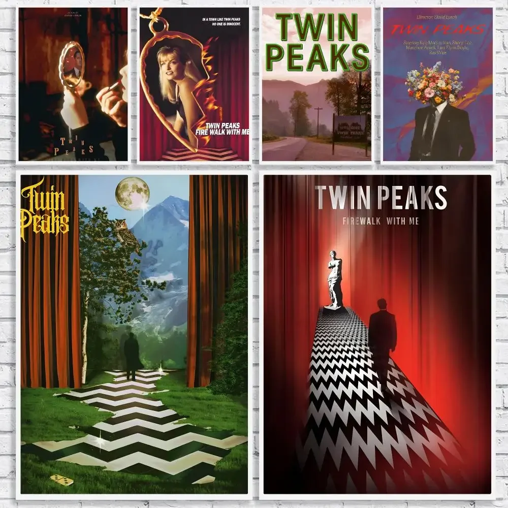 TV Series T-Twin Peaks Painting Calligraphy High-Quality Canvas Wall Mural Crease-Free For Living Room Bedroom Interiors