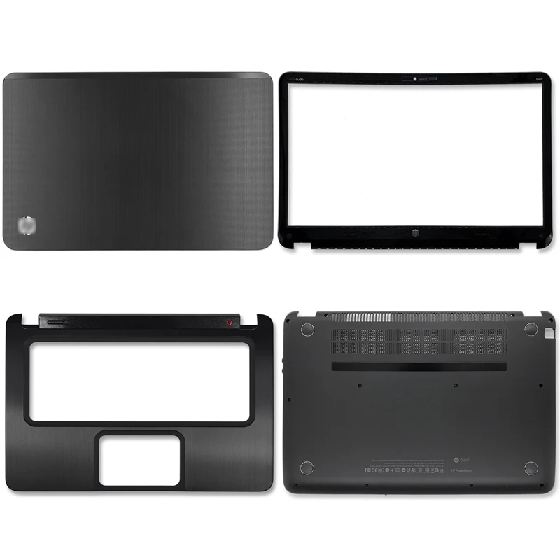 

New for hp envy 6-1000 portable lcd back cover/front frame/hinges/handrest/bottom box 692382-001 686591-001 686097-001