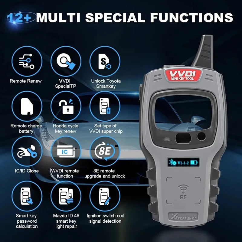 

Xhorse VVDI Mini Key Tool Super Chip 4D 4C 46/ID48 Chip Car Remote Key Programmer Free 96bit 48-Clone Function