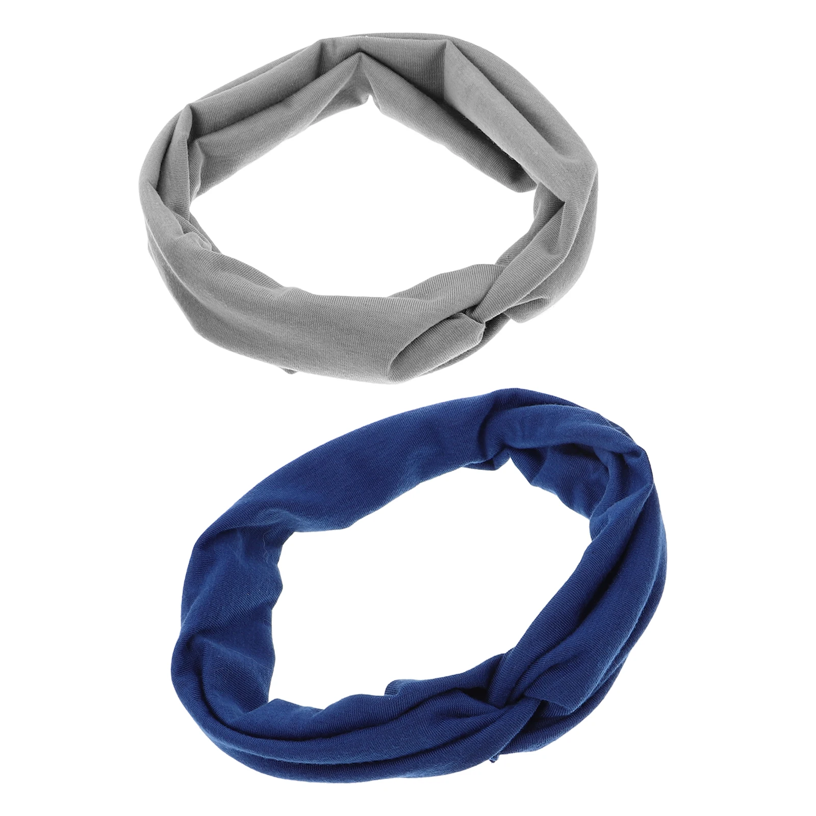 

2Pcs Yoga Wide Headband Non Slip Elastic Sport Head Wraps for Running Gym Workout Hair Accessories Running Headband