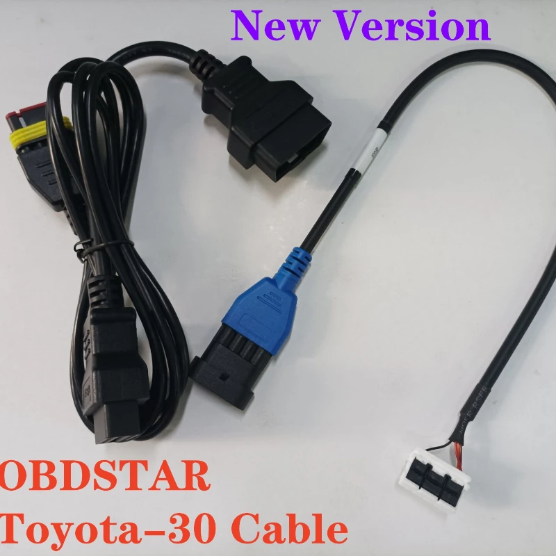 

Best OBDSTAR for Toyota-30 Cable Proximity Key Programming All Key Lost Support 4A and 8A-BA No Need to Pierce the Harness A++++