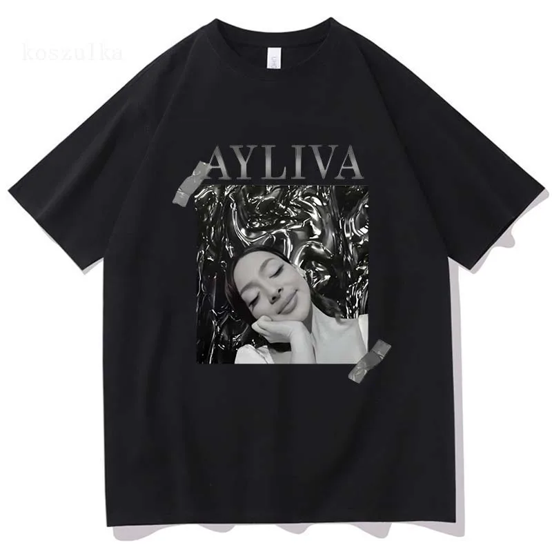 Die Ayliva Tour 2025 Tshirt Sweet Heart Men/women Clothing Harajuku Clothes Vintage Unisex Tops Cotton Tees Graphic T Shirts