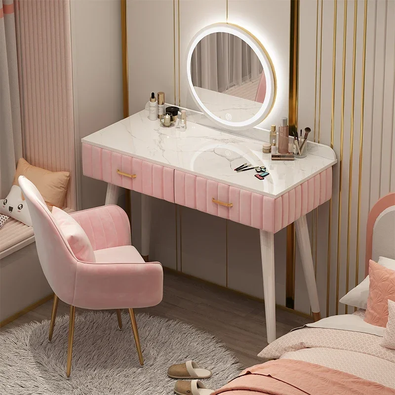 Organizer Items Dressing Table Makeup Mirrors Toy European Luxury Led Lights Comfortable Penteadeira Furniture