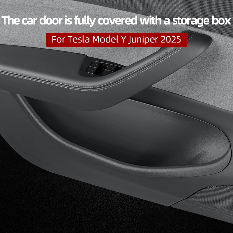 Wodoodporne pudełko do przechowywania w szczelinie drzwiowej z TPE, wewnętrzne pudełko do przechowywania na krawędzi drzwi do modelu TSL 2025, modelu TSL Refreshed Model Y
