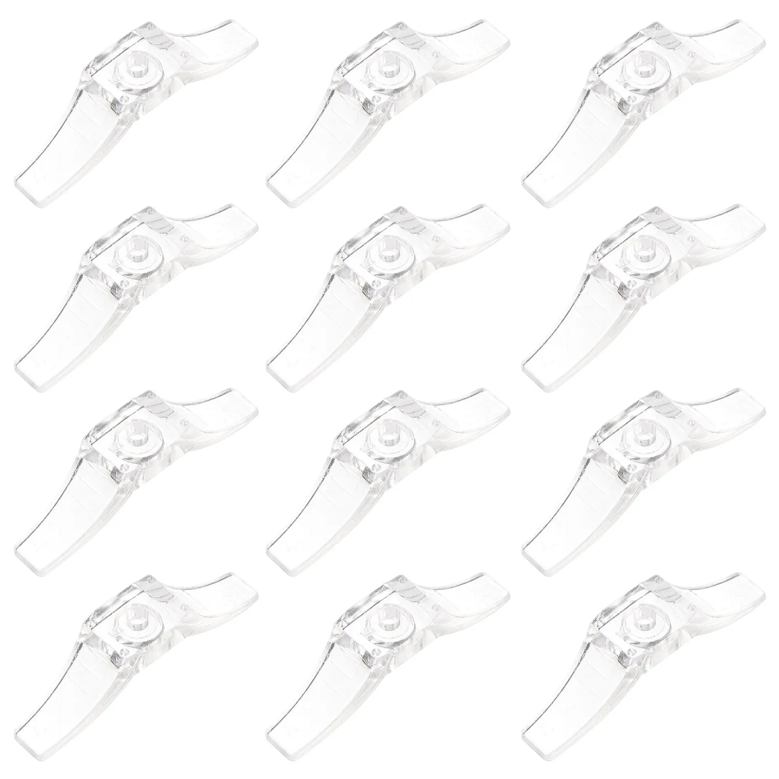 12Pcs Transparent Blind Cord Cleats Plastic Window Cord Holders Safety Rope Cleats Replacement for Home Office Window Blind
