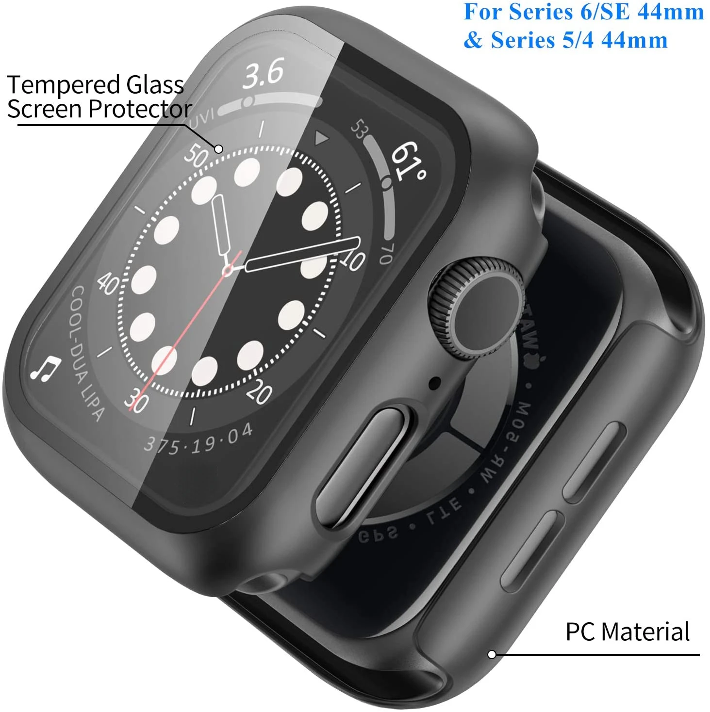 Watch Case for Apple Watch 8/7/6/SE/5/4/3/2/1 41mm 45mm  Film Screen Protector Frame Glass Bezel for iwatch 42mm 38mm 44mm 40mm